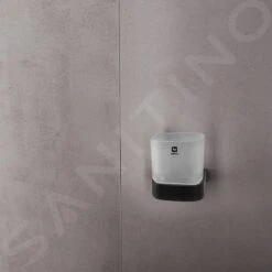 Nimco Nikau - Beker Met Houder, Mat Glas/mat Zwart NKC 30058C-90 -Kwalitatieve Woonwinkel 30ea862d50de45b943662817