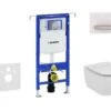 Geberit Duofix - Inbouwreservoir Voor Hangend Toilet Met SIGMA50 Bedieningsknop, Alpine Wit + Ideal Standard Tesi - Hangend Toilet En Wc-bril 111.355.00.5 NF8 -Kwalitatieve Woonwinkel 378ff36c58a0189af7b57203
