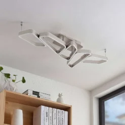 Quinn 5 Plafondlamp Nickel - Lucande - Koop Online -Kwalitatieve Woonwinkel 42519117110593