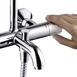 Hansgrohe Vernis Blend - Doucheset Showerpipe 200 Met Badthermostaat, EcoSmart, Chroom 26079000 -Kwalitatieve Woonwinkel 4a7ef1351f577867e2918ac8