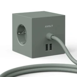 Square 1 USB A & Magnet 1,8m Oak Green - Avolt - Koop Online 12 Square 1 USB A & Magnet 1,8m Oak Green - Avolt - Koop Online -Kwalitatieve Woonwinkel 7350103840199green5
