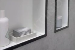 Hansgrohe XtraStoris Individual - Inbouwnis Met Designlijst, 300x300x100 Mm, Mat Wit/geborsteld Zwart Chroom 56099340 -Kwalitatieve Woonwinkel 73eb4751973283389e67801b