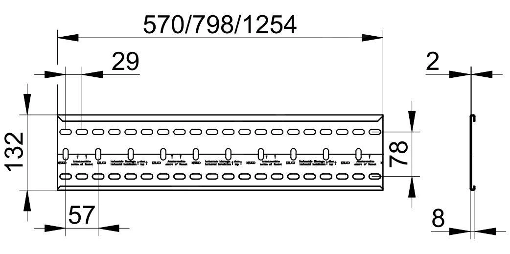 Keuco Toebehoren - Montage Rail, Lengte 570 Mm, Rvs 59570000001 4 Keuco Toebehoren - Montage Rail, Lengte 570 Mm, Rvs 59570000001 - Afbeelding 2