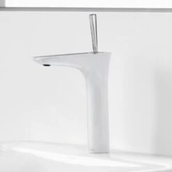 Hansgrohe PuraVida - Wastafelkraan 200 Met Afvoergarnituur Push-Open, Wit/chroom 15081400 -Kwalitatieve Woonwinkel 974d2453b77b36446ad00251