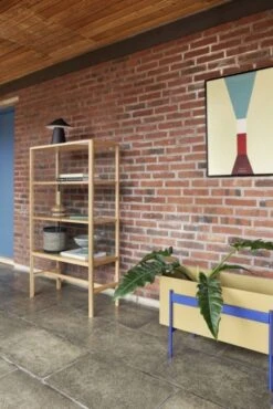 Hubsch Awe Plantenbak Khaki/blauw - 021617 -Kwalitatieve Woonwinkel hubsch awe plantenbak khaki blauw 021617 2