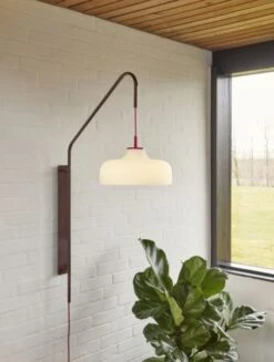 Kwalitatieve Woonwinkel -Kwalitatieve Woonwinkel hubsch current wandlamp rood bruin 961617 1