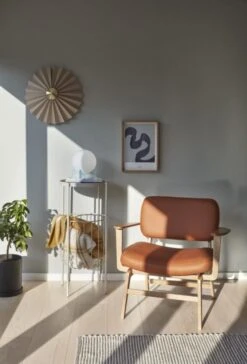 Hubsch Wandlamp Textiel Metaal - Zand/messing -Kwalitatieve Woonwinkel hubsch wandlamp textiel metaal zand messing 5