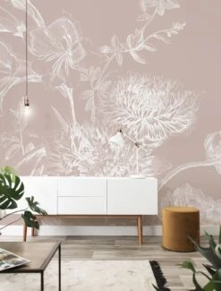 KEK Amsterdam Engraved Bloemen Behang Nude WP-759 400x280cm -Kwalitatieve Woonwinkel kek amsterdam engraved bloemen behang nude wp 759 4