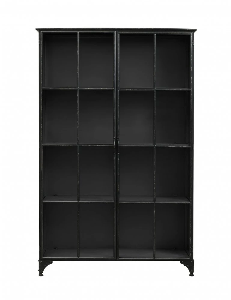 Nordal Downtown Ijzeren Kast - Zwart 120x36x185cm 3 Nordal Downtown Ijzeren Kast - Zwart 120x36x185cm